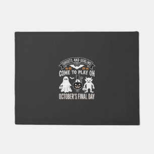 Ghosts and Goblins Halloween October Final Day_1 Doormat