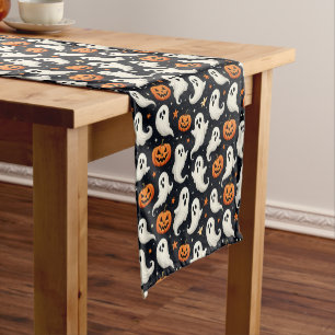 Ghosts and Jack o'Lanterns Short Table Runner
