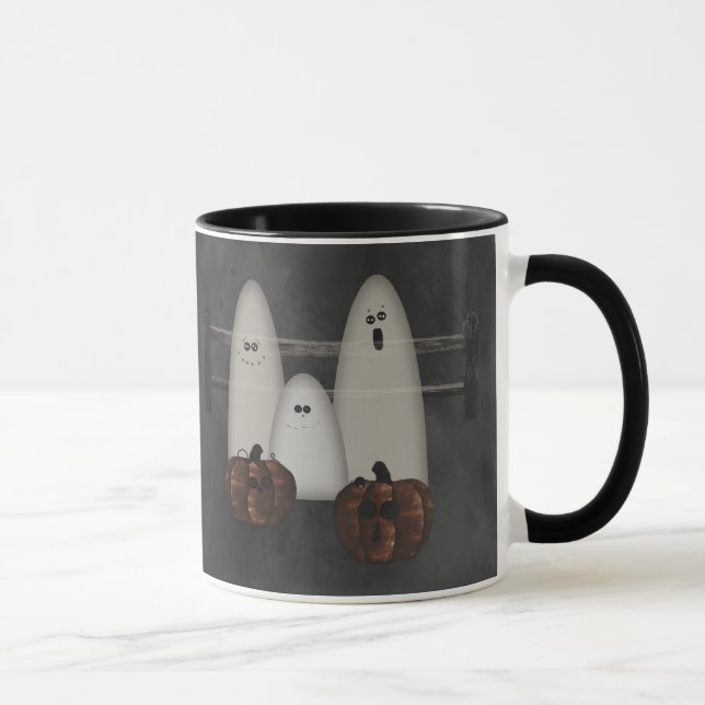 Ghosts And Pumpkins  Mug (Right)