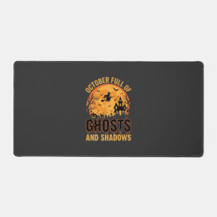 Ghosts and Shadows Halloween Moon Design Desk Mat