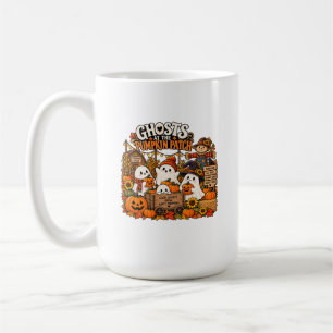 Ghosts at the Pumpkin Patch – Cute Halloween Farm Coffee Mug