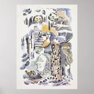 Ghosts by Paul Nash: Hauntingly Beautiful Art Poster