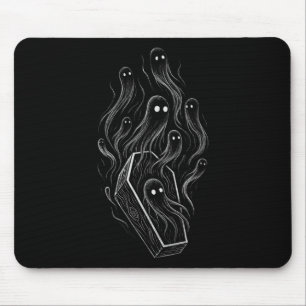 Ghosts Coffin Creepy Horror Grunge Alt Alternative Mouse Pad