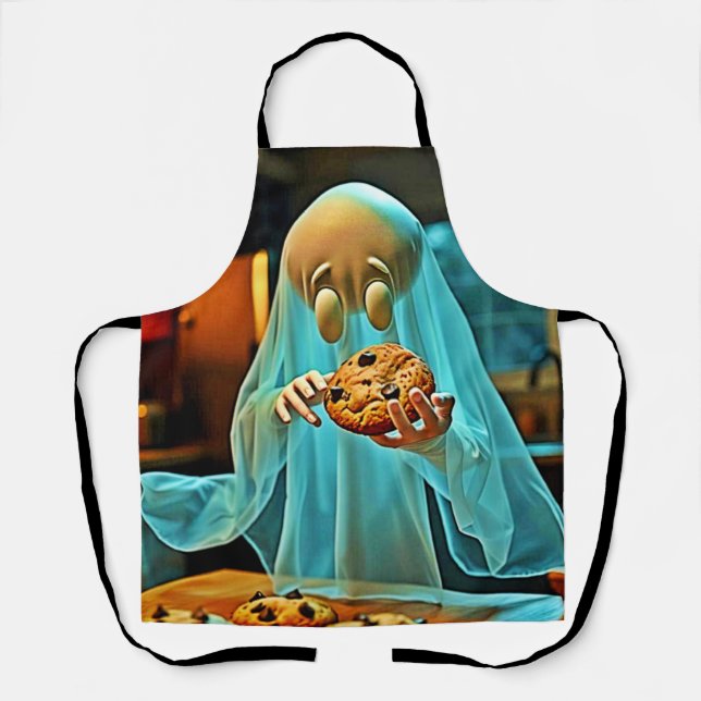 Ghost's Craving for Cookies Apron (Front)
