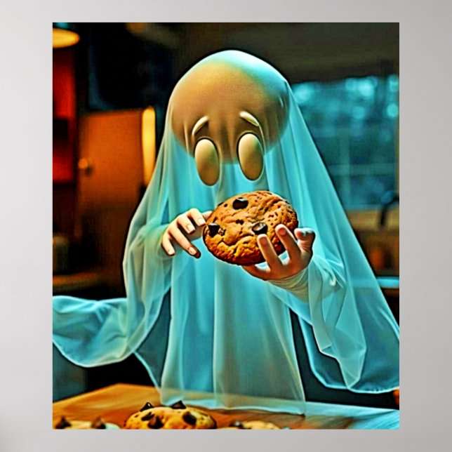 Ghost's Craving for Cookies Poster (Front)