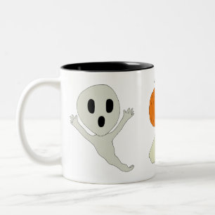 Ghosts Giant Two-Tone Coffee Mug