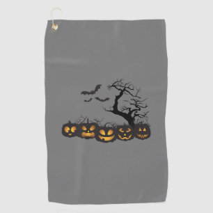 Ghosts, Goblins, and Golf: Halloween Golf Towels. Towel