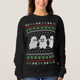 Ghosts Halloween Christmas Ugly Sweater