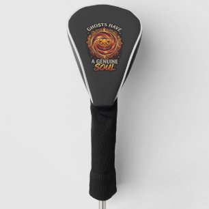 Ghosts Have Genuine Soul Haloween Pumpkin Fire Swi Golf Head Cover