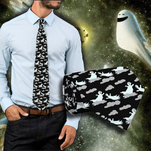 Ghosts in the Clouds Black and White Tie