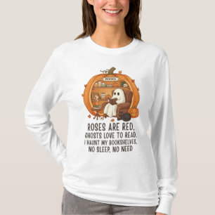 Ghosts Love To Read - Funny Halloween Book Lover T-Shirt