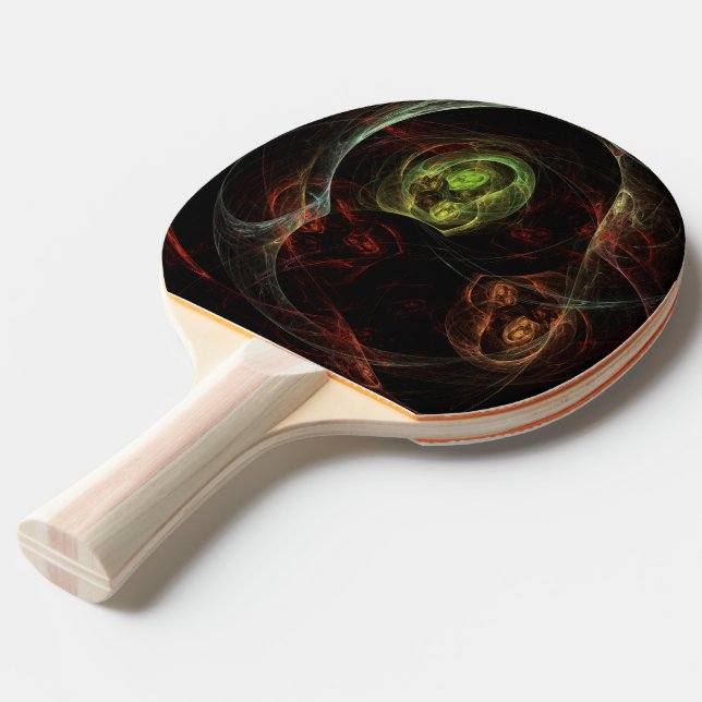 Ghosts Ping Pong Paddle (Front Angle)