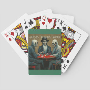 Ghosts Playing Poker Cards