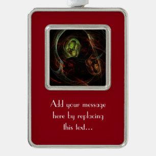 Ghosts Silver Plated Framed Ornament