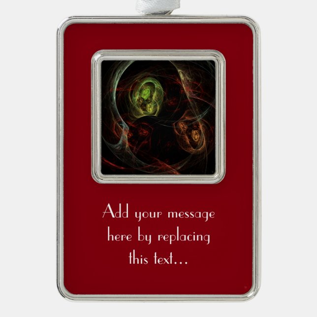 Ghosts Silver Plated Framed Ornament (Front)