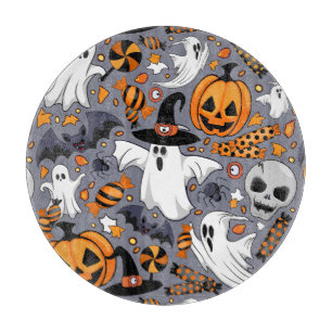 Ghosts Spooky and Creepy Cute Monsters Cutting Board