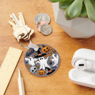 Ghosts Spooky and Creepy Cute Monsters Key Ring