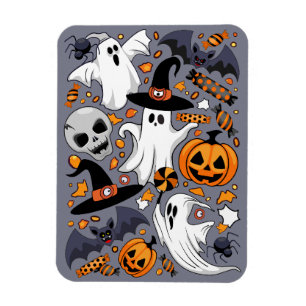 Ghosts Spooky and Creepy Cute Monsters Magnet