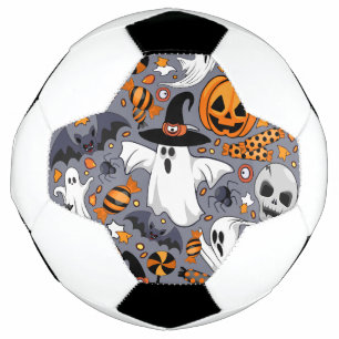 Ghosts Spooky and Creepy Cute Monsters Soccer Ball