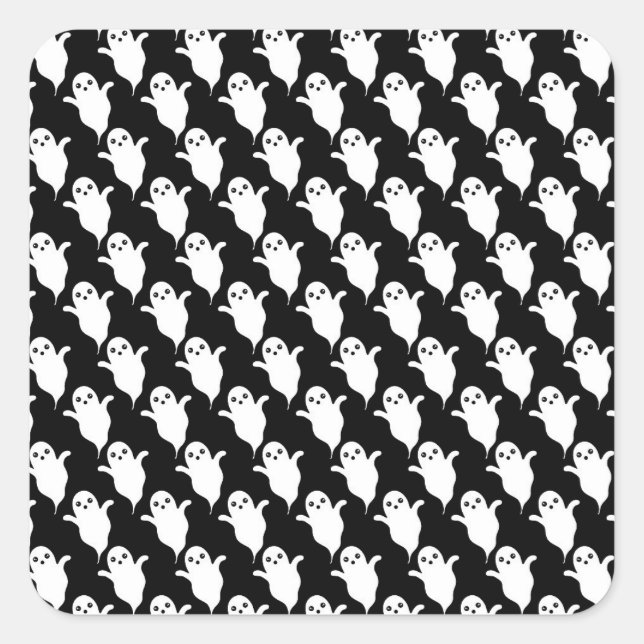 Ghosts Square Sticker (Front)
