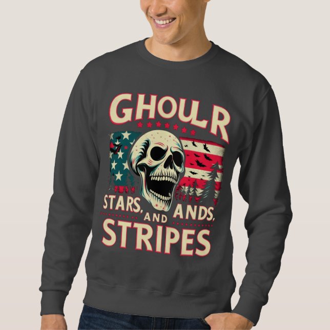 Ghosts, Stars, and Stripes Sweatshirt (Front)
