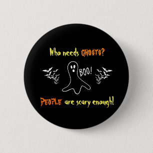 Ghosts vs. People 6 Cm Round Badge