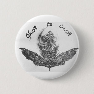 ghostship 6 cm round badge