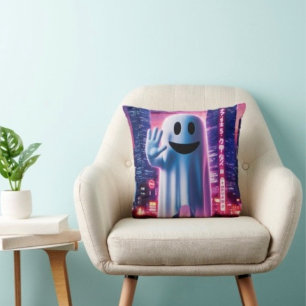 Ghosty Wave & Urban Lights Cushion
