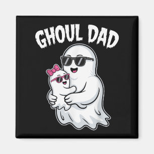 Ghoul Dad Shirt Men Daddy Spooky Halloween Ghost C Magnet