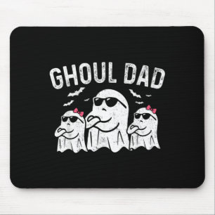 Ghoul Dad Vintage Daddy Ghost Funny Halloween Mouse Pad