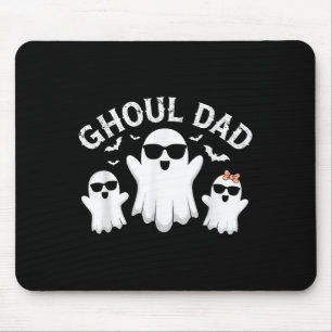 Ghoul Dad Vintage Daddy Ghost Funny Halloween Mouse Pad