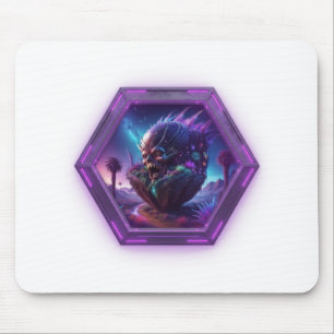 Ghoul Emerging From Pod On Desolate Landscape Mouse Pad