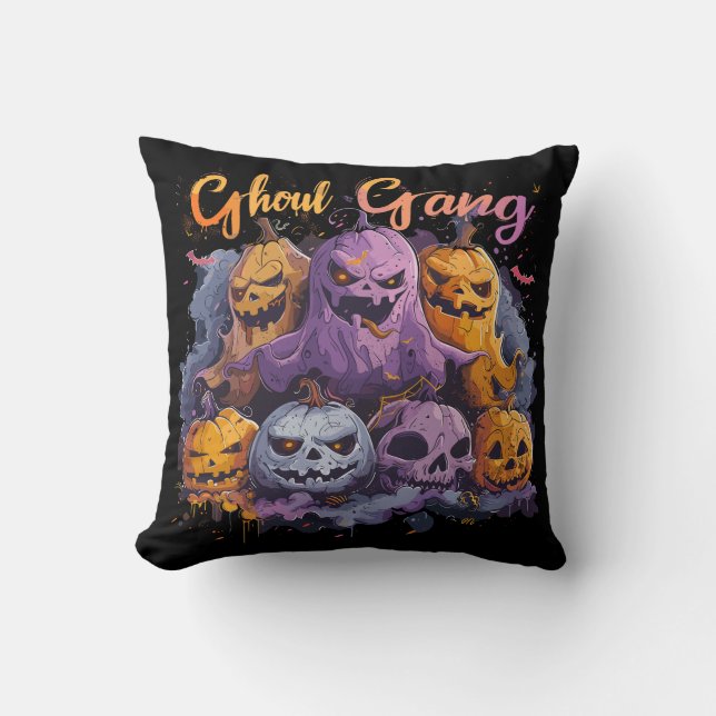 Ghoul Gang  | ExDesigner | Halloween Cushion (Front)