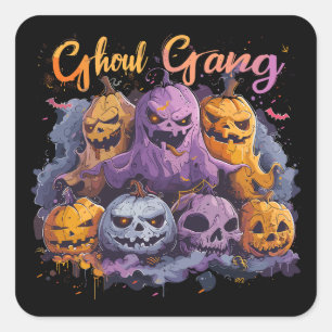Ghoul Gang    ExDesigner   Halloween Square Sticker