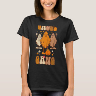 Ghoul Gang Groovy Hey Boo Pumpkin Boo Crew Spooky T-Shirt
