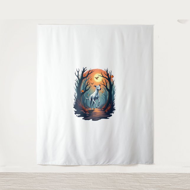 Ghoul Greyhound Dash Tapestry (Front)