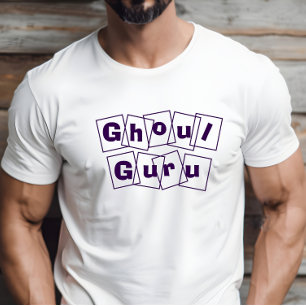 Ghoul Guru purple halloween typography T-Shirt