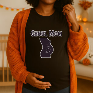 Ghoul Mom Halloween Maternity Spooky Pregnancy T-Shirt