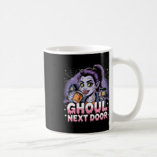 Ghoul Next Door Zombie Girl Retro Halloween Tee Coffee Mug