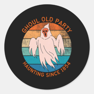 Ghoul Old Party Gop Conservative Election Hallowee Classic Round Sticker