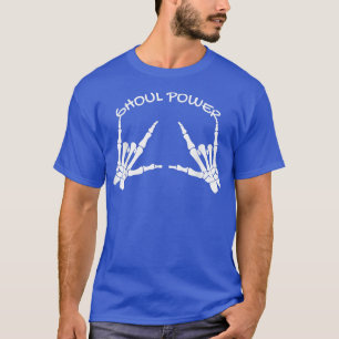 Ghoul Power Retro Skeleton Hand Funny Halloween Sk T-Shirt