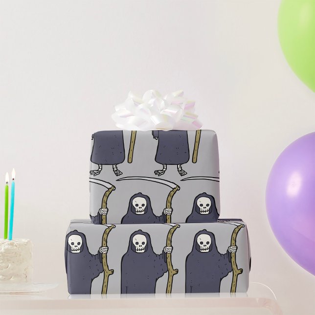 Ghoul Scary Person Wrapping Paper (Creator Uploaded)