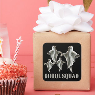 GHOUL SQUAD funny spooky ghost                     Square Sticker