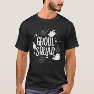 Ghoul Squad Halloween Crew Ghost Kids Boys Friends T-Shirt