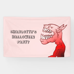 Ghoul with a nice laugh banner