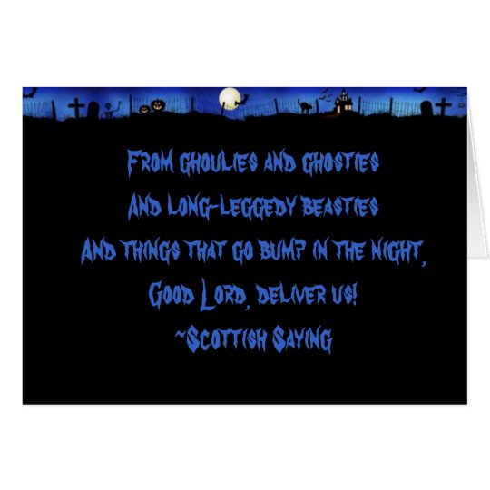 Ghoulies and Ghosties Card