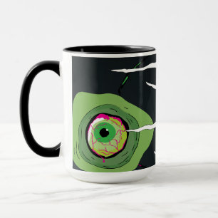 Ghoulish Fun Scary Zombie Scratched  Mug