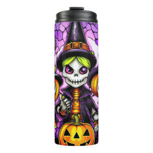 Ghoulish Skeleton Kids Thermal Tumbler