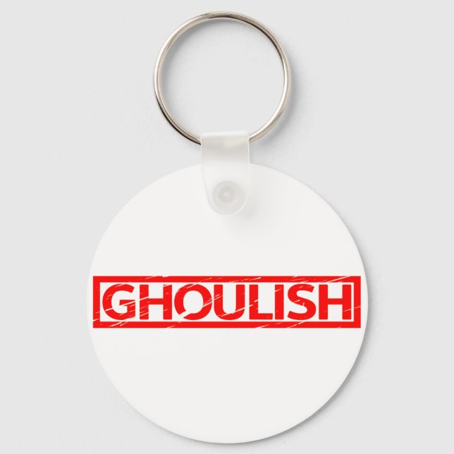 Ghoulish Stamp Key Ring (Front)