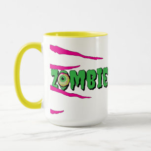 Ghoulishly Fun Funny Rippin' Zombie Halloween Mug